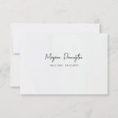 Carte De Remerciements Light Pink Silver Gray Flower Branch Funeral       (Dos)