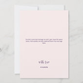 Carte De Remerciements Lignes modernes et lignes de fleurs (Dos)