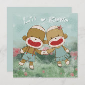 Carte De Remerciements Lil & Kona Holding Hands (Devant / Derrière)