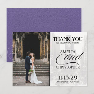 Carte De Remerciements Lilac New York City Passport