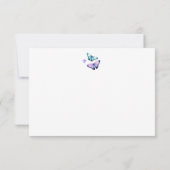 Carte de remerciements Lilac & Papillon (Dos)