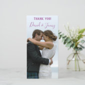 Carte De Remerciements Lilac Spring Garden Mariage Photo (Debout devant)