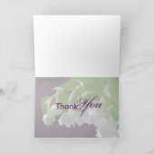 Carte de remerciements, lilly de la vallée (Intérieur)