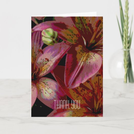 Carte de remerciements Lily (Devant)