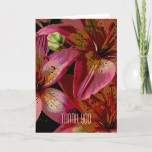Carte de remerciements Lily