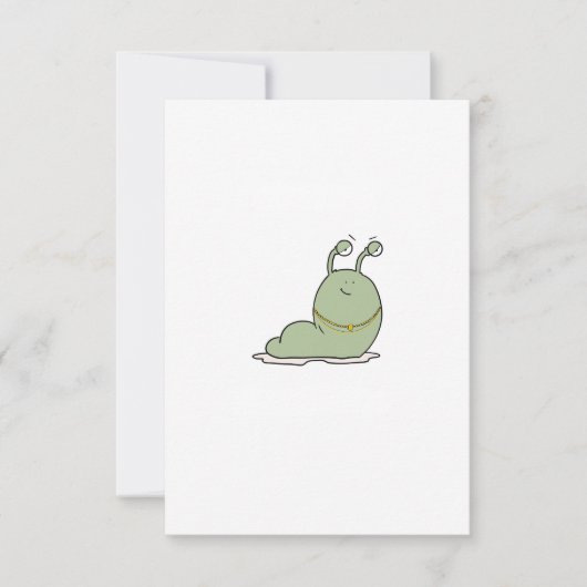Carte De Remerciements Limace, thème, thème de bug (Devant)