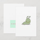 Carte De Remerciements Limace, thème, thème de bug (Devant / Derrière)