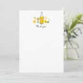 Carte De Remerciements Limoncello Lemonade Lemons CUSTOM Anniversaire (Debout devant)