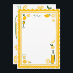 Carte De Remerciements Limoncello Limonade Citrons Fête d'anniversaire PE<br><div class="desc">Carte de remerciement parfaite et mignonne pour une fête amusante ! Art fait main pour vous ! Parfaite pour un anniversaire,  une douche de mariage estivale,  un mariage,  une fête d'anniversaire de mariage,  une soirée entre filles,  une fête de fiançailles ou à tout moment.</div>