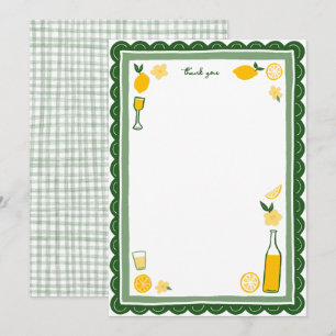 Carte De Remerciements Limoncello Limonade Citrons Fête d'anniversaire PE