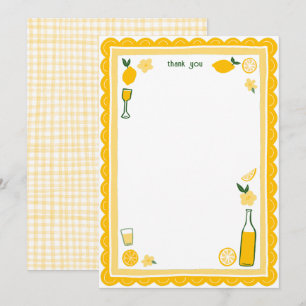 Carte De Remerciements Limoncello Limonade Citrons Réception de Mariage P