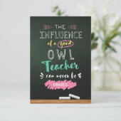 Carte De Remerciements L'influence d'un bon enseignant (Debout devant)