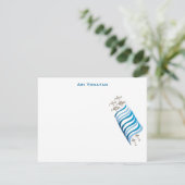 Carte De Remerciements L'invitation de Mitzvah de barre d'Ari Yonatan (Debout devant)