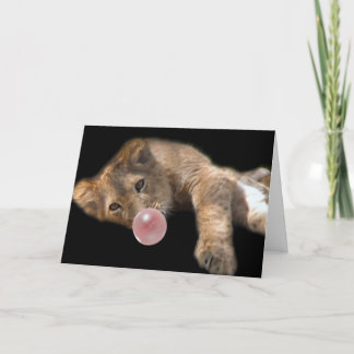 Carte De Remerciements Lion azy