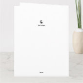 Carte de remerciements - Lion et éléphant (Dos)