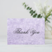 Carte de remerciements - Lit Purple Glit Fab (Debout devant)
