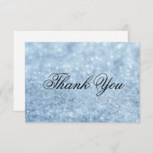 Carte de remerciements - LitBlue Glit ouvrier (Devant / Derrière)