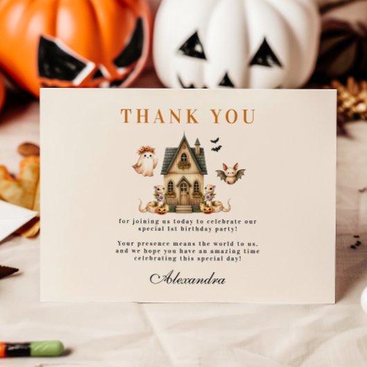 Carte De Remerciements Little Boho Anniversaire Bash