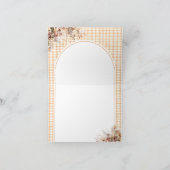 Carte De Remerciements Little Citrouille Floral Bow Fall Baby shower Book (Intérieur)