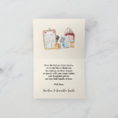 Carte de remerciements Little Doctor Baby shower (Intérieur)