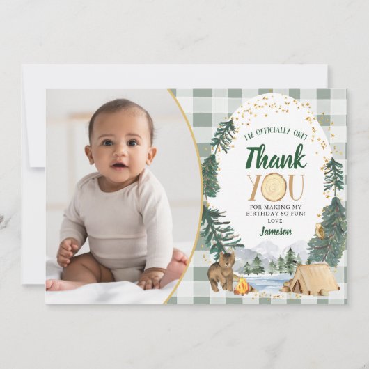 Carte de remerciements Little Explorer (Devant)