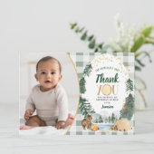 Carte de remerciements Little Explorer (Debout devant)