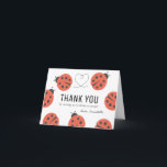 Carte De Remerciements Little Love Bug Ladybug Girl Birthday<br><div class="desc">Ce carte de remerciements d'anniversaire de fille mignonne et moderne présente un arrière - plan blanc avec des coccinelles. Personnalisez-vous pour répondre à vos besoins. Vous pouvez trouver d'autres produits correspondants dans mon magasin.</div>