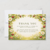 Carte De Remerciements Little Meadow Lady Turns One (Devant)