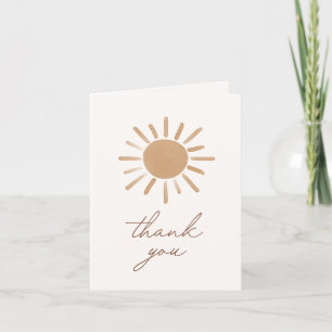 Carte De Remerciements Little Ray of Sunshine Boho Baby shower
