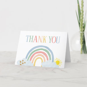 Carte De Remerciements Little Ray of Sunshine Rainbow Baby shower
