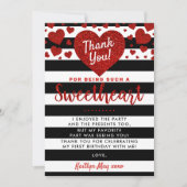 Carte De Remerciements Little Sweetheart Saint-Valentin N'importe quel âg (Devant)