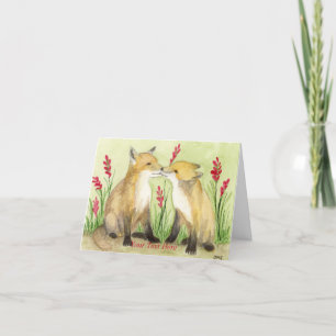 Carte De Remerciements Little Vixens
