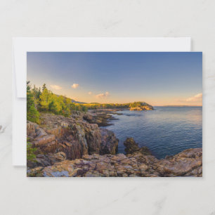 Carte De Remerciements Littoral Parc national d'Acadia, Schooner Head