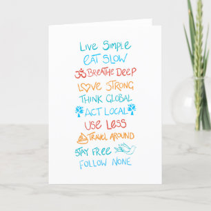 Carte De Remerciements Live Simple 2