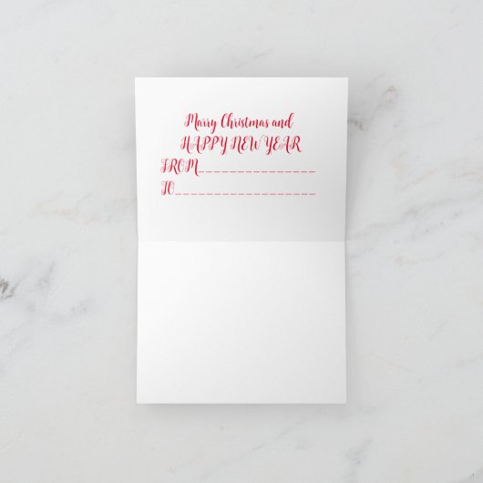 Carte De Remerciements Livraison spéciale Noël de Père Noël (Intérieur)