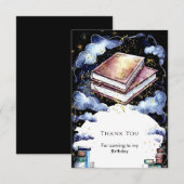 Carte De Remerciements Livre de conte de fée personnalisé pour anniversai (Devant / Derrière)