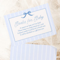 Livres à rayures bleues vintage pour bébé Shower d