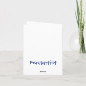 Carte De Remerciements Livres d'art de vente Ginger Kitty (Dos)