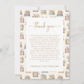 Carte De Remerciements Livres floraux (Devant)