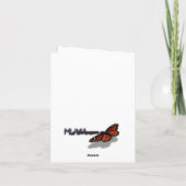 Carte De Remerciements Lizard noir (Dos)