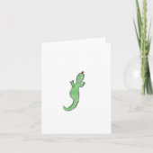 Carte De Remerciements Lizzard Vert (Devant)