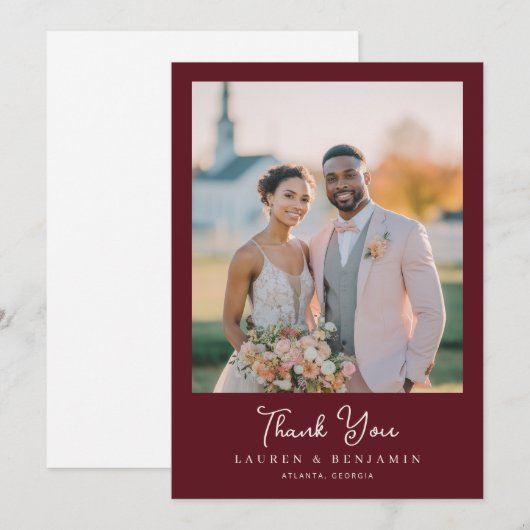 CARTE DE REMERCIEMENTS ___LLMGEN___ 40 (Devant / Derrière)