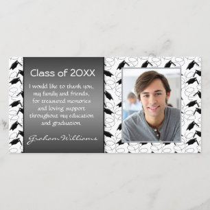 Carte De Remerciements L'obtention du diplôme de mortier vous remercient