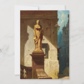 Carte De Remerciements L'Œil de la Loi, Justice de Carl Spitzweg (Devant)