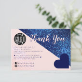 Carte De Remerciements Logo de Customer Thank You (Debout devant)