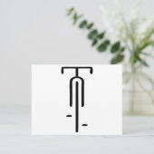 Carte De Remerciements Logo de vélo minimum Rétro, Cyclisme et Louveur de (Debout devant)