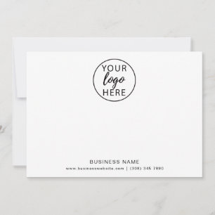 Carte De Remerciements Logo d'entreprise de typographie