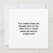 Carte De Remerciements Logo d'entreprise ou toute image et texte modifiab (Dos)