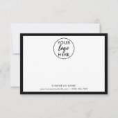 Carte De Remerciements Logo d'entreprise personnalisé (Devant)