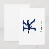 Carte De Remerciements Logo Horizontal  (Devant / Derrière)